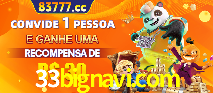 Banner institucional da 33bignavi.com sobre parceria de marcas e criação de uma marca de excelência, apresentando os mascotes de jogos populares como o Fortune Tiger.